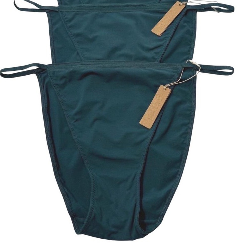 SKIMS Fits Everybody String Bikini Lot of 2 Teal 3X